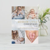 メリーリトルクリスマススノーフレーク写真誕生 シーズンカード (スタンド正面)