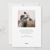 メリーリトルクリスマステクスチャード型ホリデーカード シーズンカード (裏面)