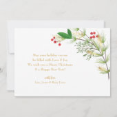 メリーリトルクリスマスフォトホリデーカード ノートカード (裏面)