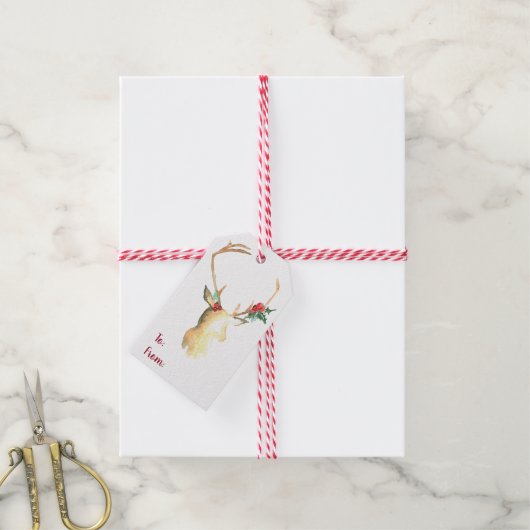 メリーリトルクリスマスプレゼントラベル ギフトタグ (より糸付き)