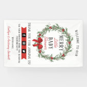 メリーリトルクリスマスベイビーシャワーのご案内 横断幕 (横)