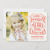 メリーリトルクリスマスホリデーフォトカード シーズンカード (正面)