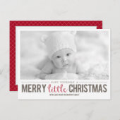 メリーリトルクリスマスホリデーフォトカード シーズンポストカード (正面/裏面)