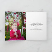 メリーリトルクリスマスモダンタイポグラフィ写真 シーズンカード (内部)