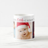 メリーリトルクリスマスレッドホリディフォトコラージュ コーヒーマグカップ (中央)