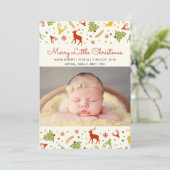 メリーリトルクリスマス新生まれベビー第クリスマス シーズンカード (スタンド正面)