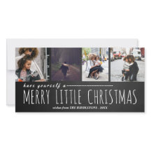 メリーリトルクリスマス4枚の写真の黒板