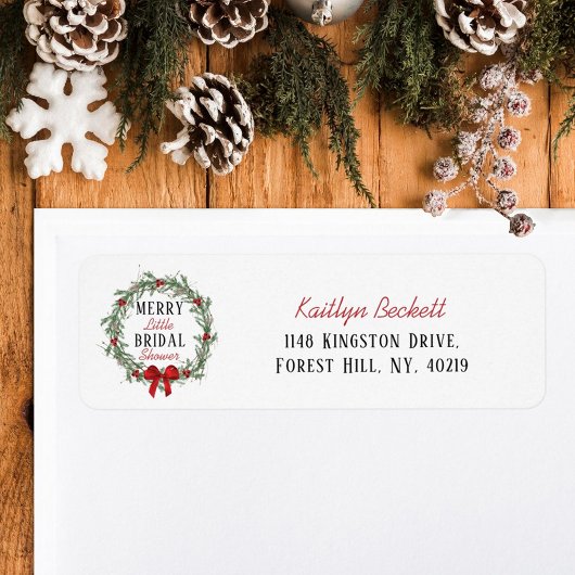メリーリトルクリスマス ブライダルシャワー ラベル