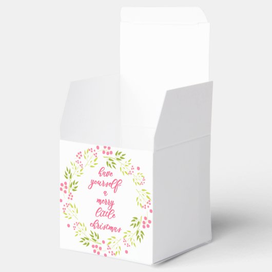 メリーリトルクリスマス – 花リースお気に入りボックス フェイバーボックス (オープン)