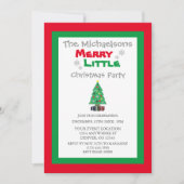メリーリトルパーティー 招待状 (正面)