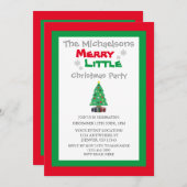 メリーリトルパーティー 招待状 (正面/裏面)