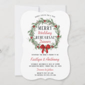 メリーリトル結婚クリスマスのリハーサル 招待状 (正面)