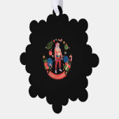 メリーリフツマスクリスマスボディビルダージムトレーニング オーナメントカード (左)