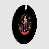 メリーリフツマスクリスマスボディビルダージムトレーニング オーナメント (正面)