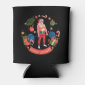 メリーリフツマスクリスマスボディビルダージムトレーニング 缶クーラー (正面)