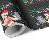 メリーリフトマス醜いクリスマスのセ恋しく思ータサンタ ラッピングペーパー (ロールコーナー)