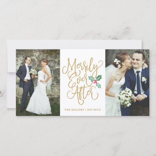 メリーリーイ結婚エバーズホリデー2 – 写真金ゴールド シーズンカード (正面)