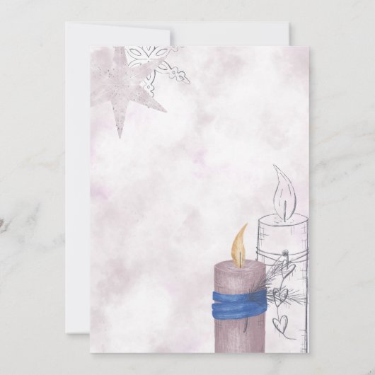 メリーリーリーエバーアフターパステルホリデーフォトカード カード (裏面)