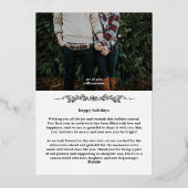 メリーリー結婚したモノグラムリース 箔シーズンカード (裏面)