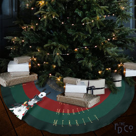 「メリーリー・メリーリー」ロバ・ラマ&ヒツジ ブラッシュドポリエステルツリースカート