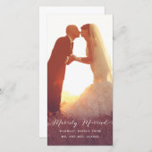 メリーリ結婚したスマスフォトホリデーカード シーズンカード (正面/裏面)