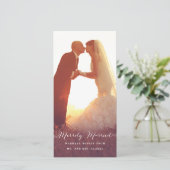 メリーリ結婚したスマスフォトホリデーカード シーズンカード (スタンド正面)