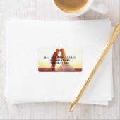 メリーリ結婚したスマスフォトホリデー ラベル (インサイチュ)