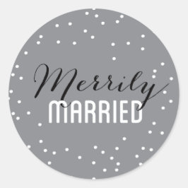 メリーリ結婚したーカップル ラウンドシール