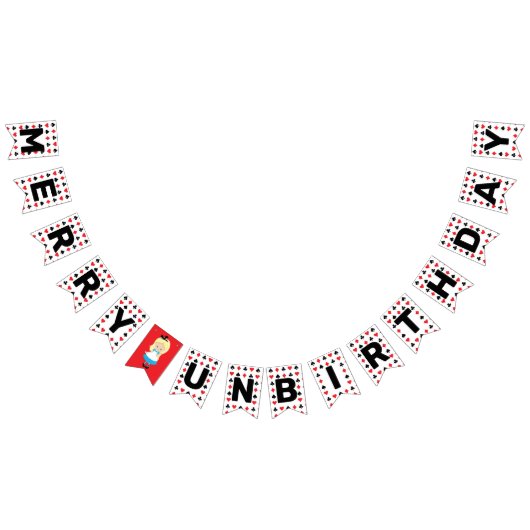 メリーワンダーランドのアリスの誕生パーティー バンティングフラッグ (全)