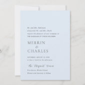 メリーンスカイエレガントな結婚式 招待状 (正面)
