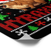 メリーヴィンテージハイラックス醜いクリスマスススススウェート ポスター (角)