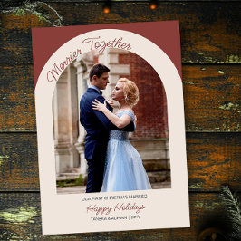 メリー一緒Arch写真シンプルモダン シーズンカード