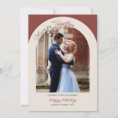 メリー一緒Arch写真シンプルモダン シーズンカード (正面)