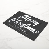 メリー企業のクリスマスタイポグラフィ写真 箔シーズンカード (回転した状態)