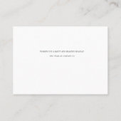 メリー企業のクリスマスレッドトラックホリデーカード 名刺 (裏面)