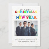 メリー企業のクリスマス&ハッピーニューイヤー写真 シーズンカード (正面)