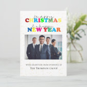 メリー企業のクリスマス&ハッピーニューイヤー写真 シーズンカード (スタンド正面)
