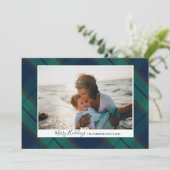 メリー休日フォトブラックウォッチタータンチェックプレイド シーズンカード (スタンド正面)