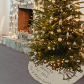 メリー伝統的クリスマスアンティーク金ゴールド ブラッシュドポリエステルツリースカート