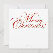 メリー伝統的クリスマスカード シーズンカード (裏面)