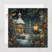 メリー伝統的クリスマスカード シーズンカード (正面/裏面)