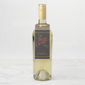 メリー伝統的スクリスマスホリーベリー ボトルネックタグ (ボトル)