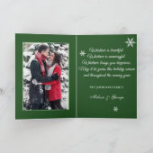 メリー伝統的素朴クリスマス カード (内部)