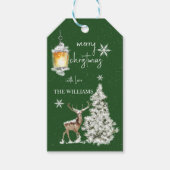 メリー伝統的素朴クリスマス ギフトタグ (正面)