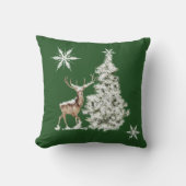 メリー伝統的素朴クリスマス クッション (正面)