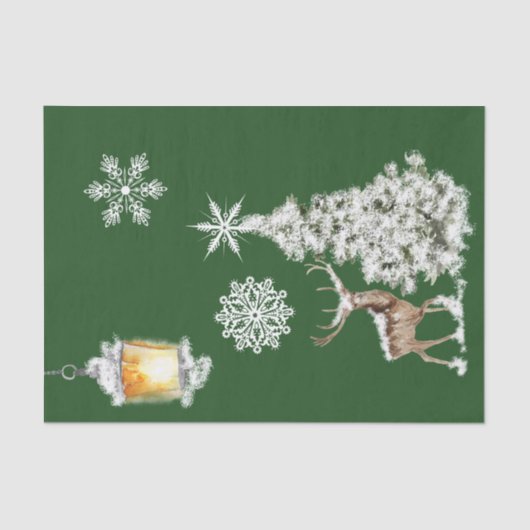 メリー伝統的素朴クリスマス 薄葉紙 (正面)