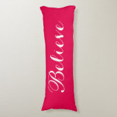 メリー信じクリスマス赤抱き枕 ボディピロー (正面縦)