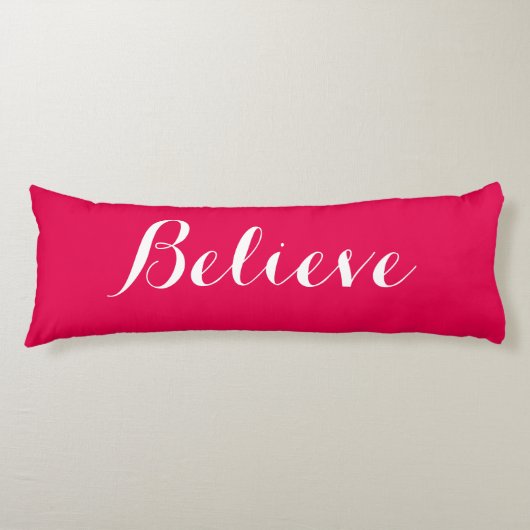 メリー信じクリスマス赤抱き枕 ボディピロー (正面)