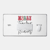 メリー先生明るいパーソナライズされた生徒 デスクマット (キーボード&マウス)