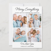 メリー全ての祖父母4写真クリスマス シーズンカード (正面)